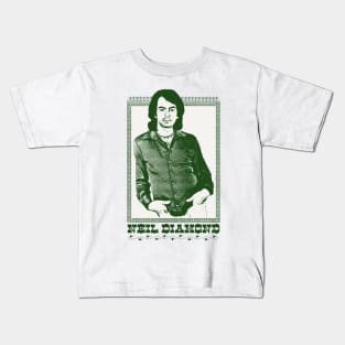 Neil Diamond / Original Retro 1970s Fan Design Kids T-Shirt